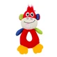 PAWISE Funny Monkey , jouet pour chien, S-L, textile, avec son, dentition, multicolore, 23 x 14 x 5 cm