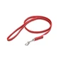 JULIUS-K9 Color & Gray, laisse antidérapante avec poignée pour chiens, 30kg, textile, ruban, 14mm x 1.2m, rouge