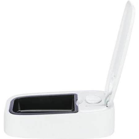 TRIXIE TX1, automatische hondenvoerbak, 1 rechthoekige bak, programmeerbaar, met koeling, kunststof, wit, S-L(0,3l, 24x7cm)
