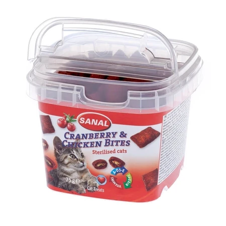 Sanal Cat Arándanos y pollo taza 75 g