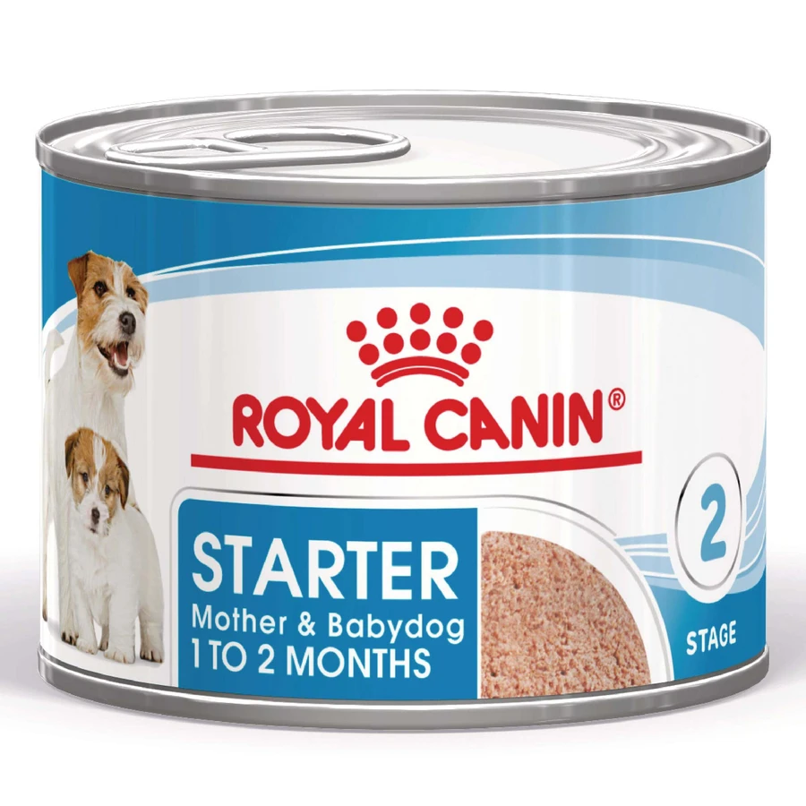 ROYAL CANIN Starter Mousse, Mama und Welpe, feuchtes Hundefutter in Dosen, (Mousse), 195g