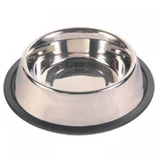 ENJOY, Hundenapf, rund, rutschfest, Edelstahl, silber, M-L(1,8l, ⌀21cm)