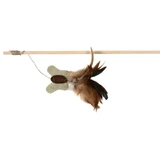 Trixie, wooden fishing rod with butterfly, toy, cats, multicolor, 45cm