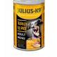 JULIUS-K9 Adult Menu, XS-XL, Pute und Reis, Nassfutter in Dosen für Hunde, (in Soße), 1240g