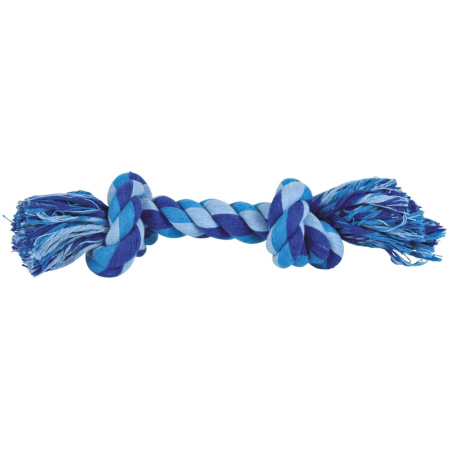 TRIXIE, jouet en corde avec 2 noeuds pour chiens, 22cm, multicolore
