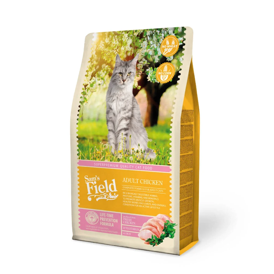 SAM'S FIELD, Chicken, dry cat food, 2.5kg