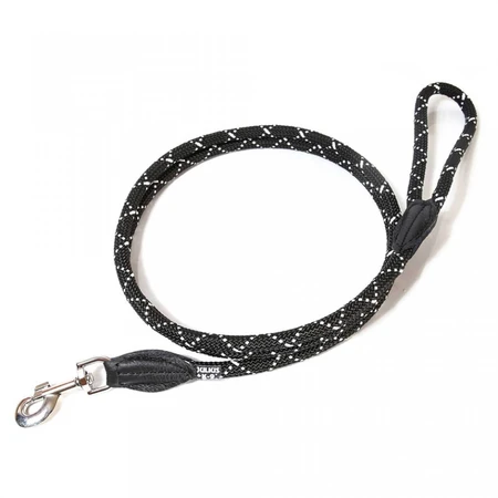 JULIUS-K9 IDC Rope, reflective lanyard leash with handle dogs, nylon, lanyard, 12mm x 1.2m, black