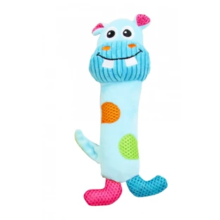 PAWISE Hippopotamus, plush dog toy, S-L, plush, with sound, multicolor, 21 x 8 x 4.5 cm