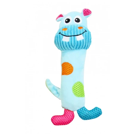 PAWISE Hippopotamus, plush dog toy, S-L, plush, with sound, multicolor, 21 x 8 x 4.5 cm