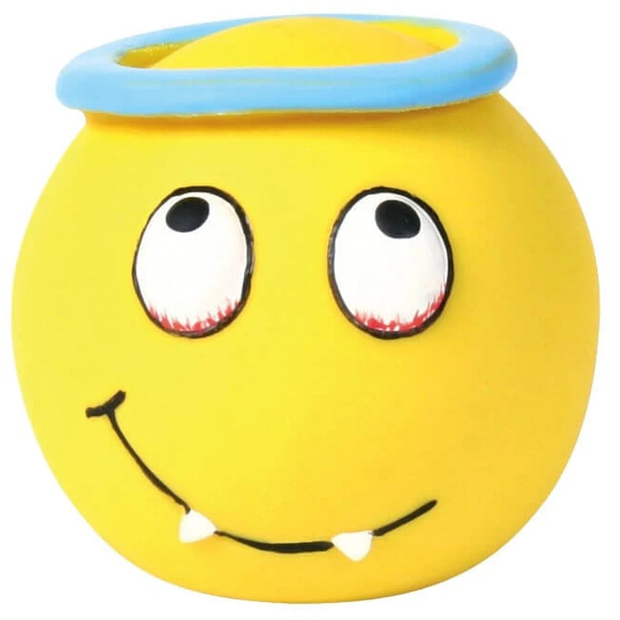 Trixie, smiley bal speeltje voor honden, met geluid, latex, 6cm, multicolor