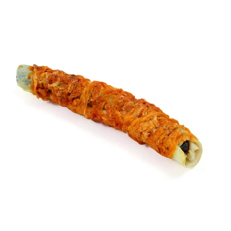 LEOPET Viking Viking Rawhide Roll Filled, M-XL, Chicken and Beef Liver, grain free reward pouch dogs, 100g