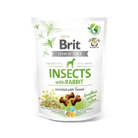 BRIT Care Crunchy Cracker, Insects and Rabbit with Cumin, grain-free dog treats, 200g