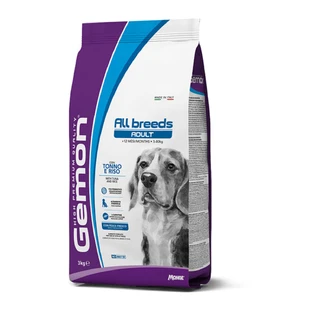 GEMON Alle rassen, XS-XL, tonijn en rijst, droog hondenvoer, 3kg