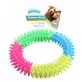 PAWISE Rainbow, giocattolo da masticare per cani, M, gomma, dentizione, multicolore