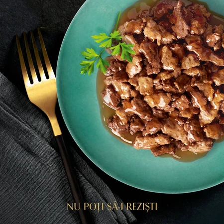 SHEBA Select Slices, Kip en Rund, zakje nat kattenvoer, (in saus), 85g