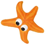 Trixie, gran juguete estrella para perro, con sonido, látex, 23cm, multicolor