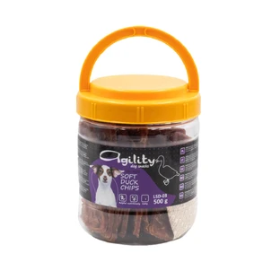 AGILITY Chips, XS-XL, Pato, cubo recompensas perros, 500g