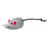 Trixie, toy mouse with bell, cats, plush, multicolor, 5cm