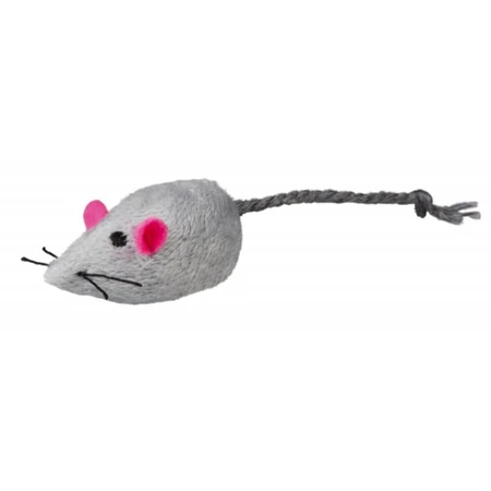 Trixie, toy mouse with bell, cats, plush, multicolor, 5cm