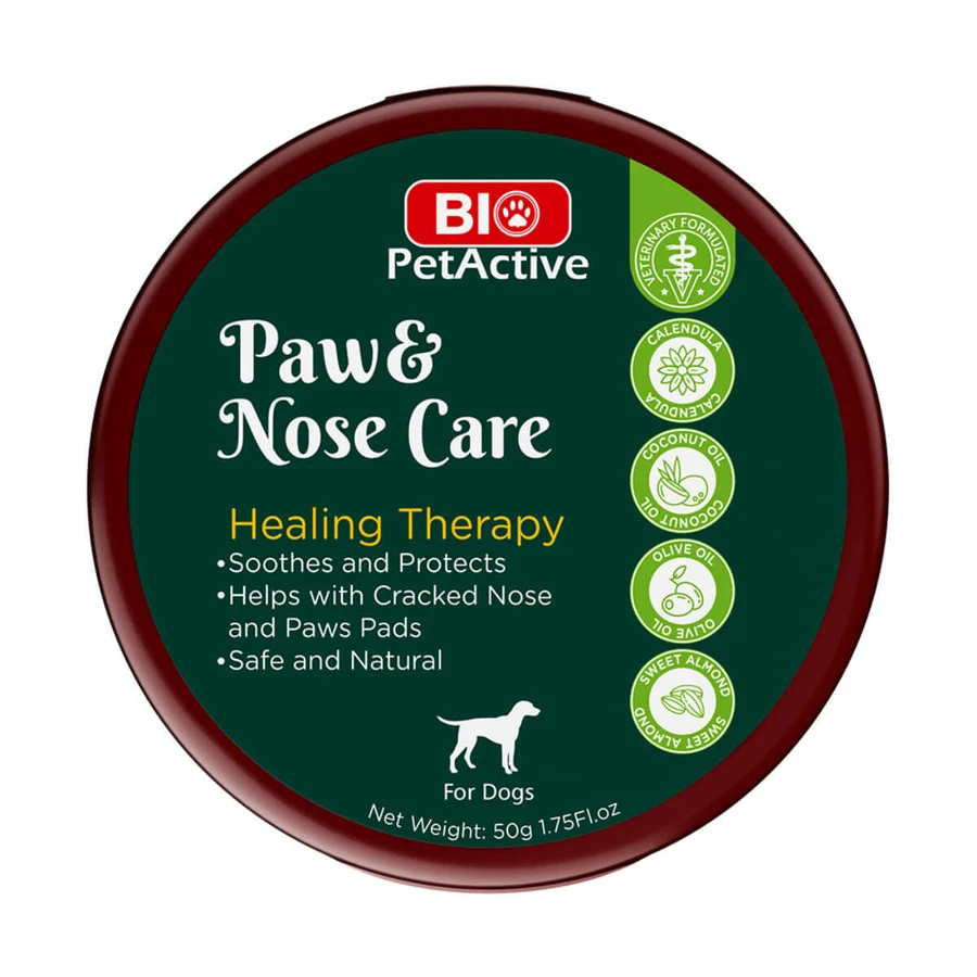 BIO PETACTIVE Paw&Nose Care, XS-XL, paw care balm for dogs, bottle, 50g