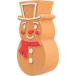 TRIXIE Christmas Sweet Gingerbread, dog fetch toy XS-XL, with sound, latex, brown, 11cm