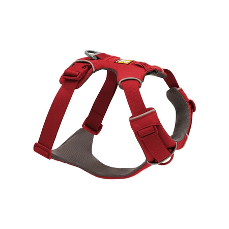 RUFFWEAR Front Rage Red Canyon, dubbel harnas (borst&rug) hondentraining, verstelbaar, reflecterend, rood, XS(43-56cm)