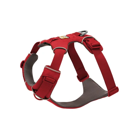RUFFWEAR Front Rage Red Canyon, dubbel harnas (borst&rug) hondentraining, verstelbaar, reflecterend, rood, XS(43-56cm)
