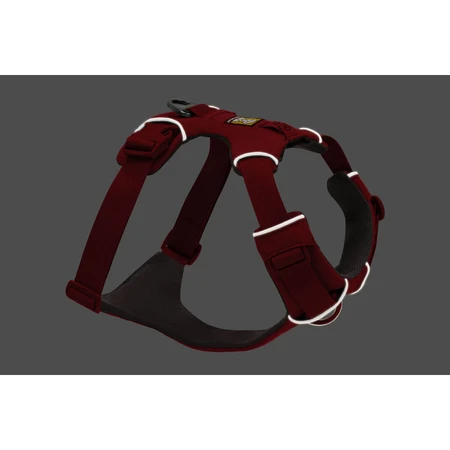 RUFFWEAR Front Rage Red Canyon, dubbel harnas (borst&rug) hondentraining, verstelbaar, reflecterend, rood, XS(43-56cm)