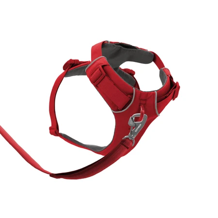RUFFWEAR Front Rage Red Canyon, dubbel harnas (borst&rug) hondentraining, verstelbaar, reflecterend, rood, XS(43-56cm)