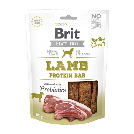 BRIT Jerky Lam Eiwitreep, beloning voor honden, Honing eiwitrepen, 80g