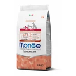 MONGE Natural Superpremium Monoprotein Puppy&Junior Mini, XS-S, saumon et riz, nourriture sèche pour chiens juniors, 2.5kg