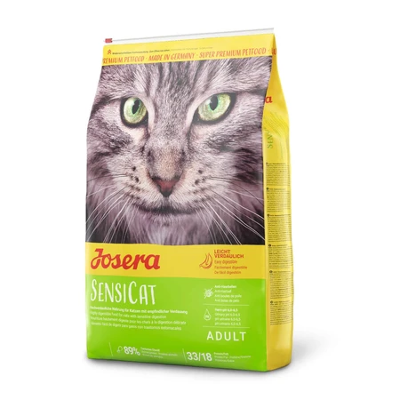 JOSERA Sensicat, Chicken, croquettes pour chat, système digestif & probiotiques, 2kg