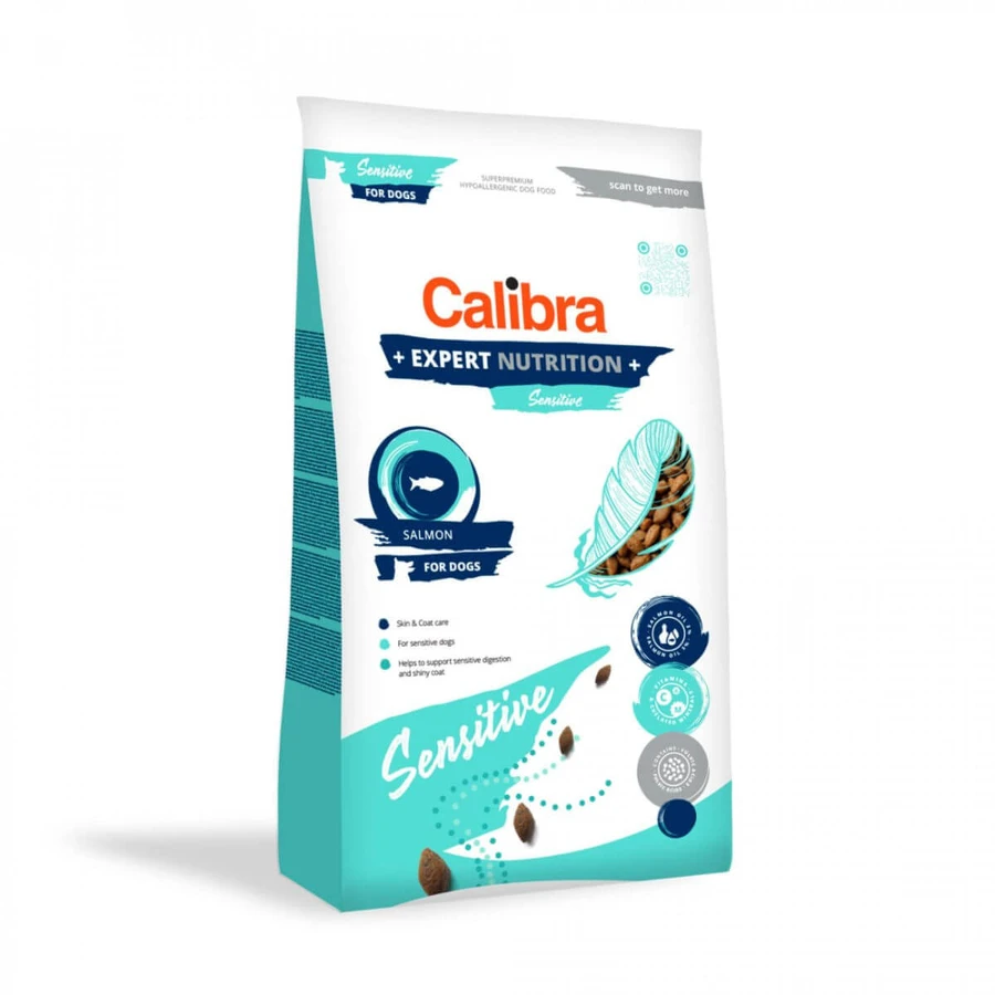 CALIBRA Expert Nutrition Sensitive, XS-XL, Zalm, droog hondenvoer, spijsvertering, huid & vacht, 2kg