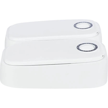 TRIXIE TX2, automatisches Hundefutter, 2 rechteckige Näpfe, programmierbar, Kunststoff, schwarz-weiß, S-L(0,6l, 27x7cm)