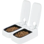 TRIXIE TX2, automatisches Hundefutter, 2 rechteckige Näpfe, programmierbar, Kunststoff, schwarz-weiß, S-L(0,6l, 27x7cm)