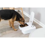 TRIXIE TX2, automatisches Hundefutter, 2 rechteckige Näpfe, programmierbar, Kunststoff, schwarz-weiß, S-L(0,6l, 27x7cm)