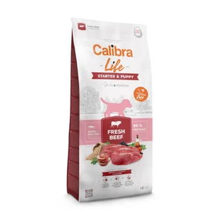 CALIBRA Life Starter & Puppy, XS-XL, Rundvlees, enkelvoudig eiwit droogvoer voor jonge honden, 2.5kg