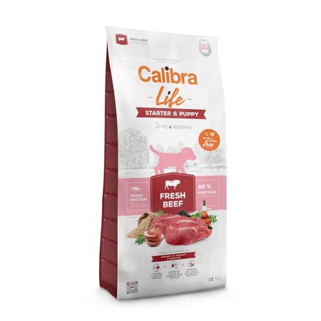 CALIBRA Life Starter & Puppy, XS-XL, Rundvlees, enkelvoudig eiwit droogvoer voor jonge honden, 2.5kg