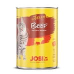 JOSICAT, Rindfleisch, Katzennassfutter in Dosen, (in Aspik), 400g x 12