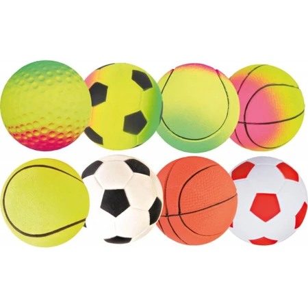 Trixie, pelota para perro, gomaespuma, 4,5 cm, multicolor