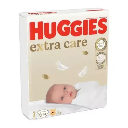 Extra Care luiers, nr. 1, 2-5 kg, 84 stuks, Huggies