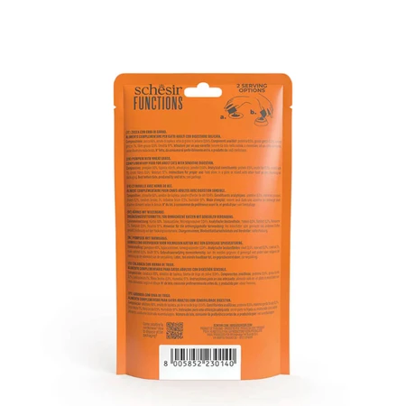 SCHESIR Functions Digestive Topper, Kürbis, Sachet getreidefreies Katzennassfutter, Verdauungssystem, (Topping), 40g