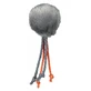 Trixie, ball with bell and string, toy, cats, plush, multicolor, 4cm
