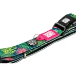 MAX & MOLLY Smart ID Tropical, dog collar, adjustable, polyester, green, trident buckle, XS(22-35 x 1cm)