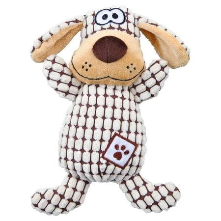 Trixie, jouet pour chien, peluche et coton, 26cm, multicolore