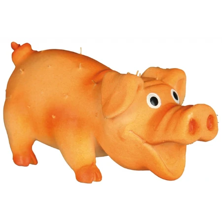 Trixie, cerdo de juguete con pinchos perros, con sonido, látex, 10cm, multicolor