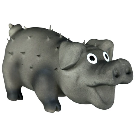 Trixie, cerdo de juguete con pinchos perros, con sonido, látex, 10cm, multicolor