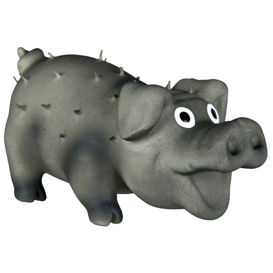 Trixie, cerdo de juguete con pinchos perros, con sonido, látex, 10cm, multicolor