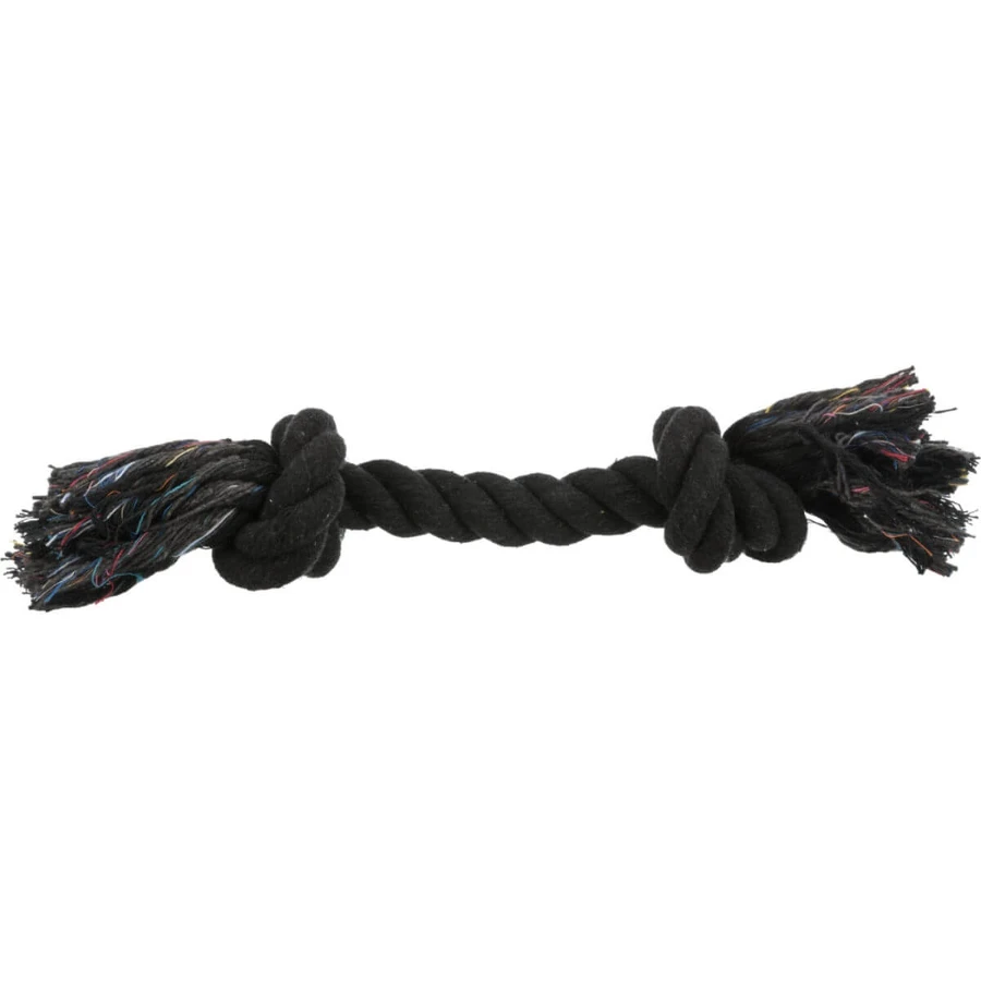 TRIXIE, jouet en corde avec 2 noeuds, 37cm, multicolore