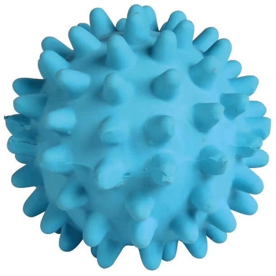 Trixie, balle jouet avec pointes pour chiens, avec son, latex, 6cm, multicolore